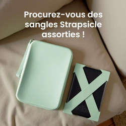 Pochette en silicone strapsicle pour kindle et liseuses électroniques – sac multi-usage pour téléphone, portefeuille et clés – c