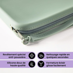 Pochette en silicone strapsicle pour kindle et liseuses électroniques – sac multi-usage pour téléphone, portefeuille et clés – c