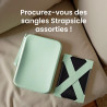 Pochette en silicone strapsicle pour kindle et liseuses électroniques – sac multi-usage pour téléphone, portefeuille et clés – c