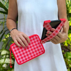 Strapsicle pochette en silicone pour kindle et liseuses électroniques - sac multi-usages pour téléphone, portefeuille et clés - 