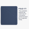 kwmobile Étui Compatible avec Kobo Sage Coque - Étui à Rabat magnétique Tablette eReader Similicuir - Bleu foncé