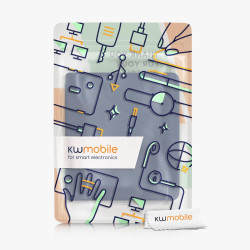 kwmobile Étui Compatible avec Kobo Sage Coque - Étui à Rabat magnétique Tablette eReader Similicuir - Bleu foncé