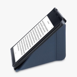 kwmobile Étui Compatible avec Kobo Sage Coque - Étui à Rabat magnétique Tablette eReader Similicuir - Bleu foncé