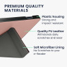 kwmobile Étui Compatible avec Kobo Sage Coque - Étui à Rabat magnétique Tablette eReader Similicuir - Or Rose