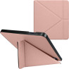kwmobile Étui Compatible avec Kobo Sage Coque - Étui à Rabat magnétique Tablette eReader Similicuir - Or Rose