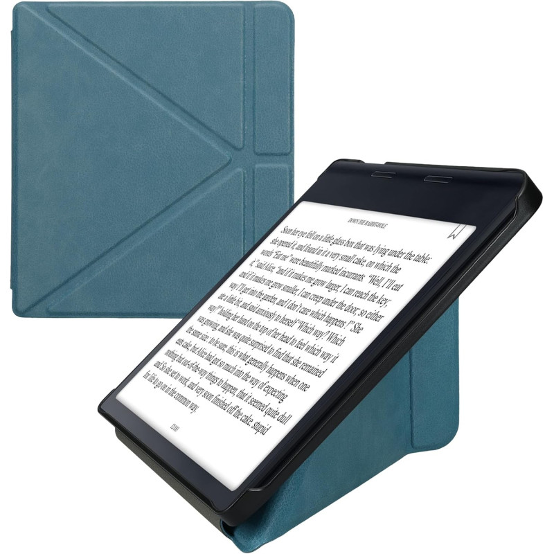 kwmobile Étui Compatible avec Kobo Sage Coque - Étui à Rabat magnétique Tablette eReader Similicuir - pétrole