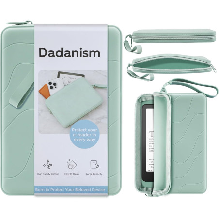 Dadanism 6-7 pouces housse protectrice en silicone pour 7" all-new kindle paperblanc et kindle colorsoft signature edition, 6" k
