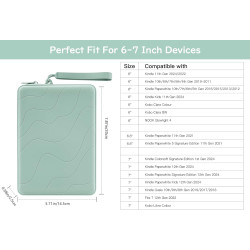 Dadanism 6-7 pouces housse protectrice en silicone pour 7" all-new kindle paperblanc et kindle colorsoft signature edition, 6" k