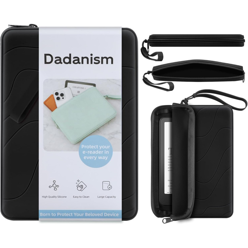 Dadanism 6-7 pouces housse protectrice en silicone pour 7" all-new kindle paperblanc et kindle colorsoft signature edition, 6" k