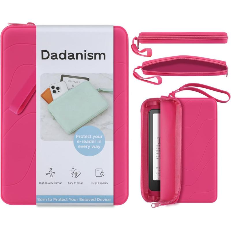 Dadanism 6-7 pouces housse protectrice en silicone pour 7" all-new kindle paperblanc et kindle colorsoft signature edition, 6" k