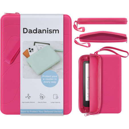 Dadanism 6-7 pouces housse protectrice en silicone pour 7" all-new kindle paperblanc et kindle colorsoft signature edition, 6" k