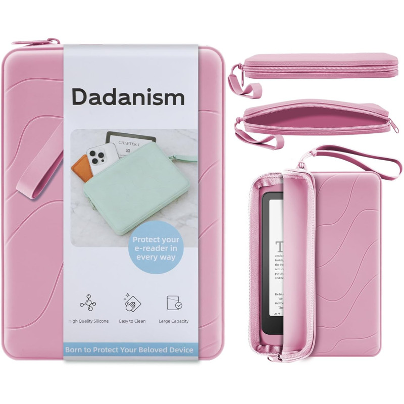 Dadanism 6-7 pouces housse protectrice en silicone pour 7" all-new kindle paperblanc et kindle colorsoft signature edition, 6" k