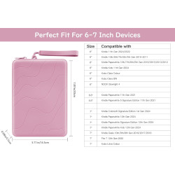 Dadanism 6-7 pouces housse protectrice en silicone pour 7" all-new kindle paperblanc et kindle colorsoft signature edition, 6" k
