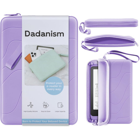 Dadanism 6-7 pouces housse protectrice en silicone pour 7" all-new kindle paperblanc et kindle colorsoft signature edition, 6" k