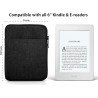 Mygadget pochette nylon pour tablette jusqu'à 6 pouces - protection pour 17 x 12,5 cm - ex. kindle paperblanc - soft touch noir