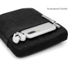 Mygadget pochette nylon pour tablette jusqu'à 6 pouces - protection pour 17 x 12,5 cm - ex. kindle paperblanc - soft touch noir