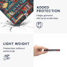 kwmobile Étui Compatible avec Kobo Aura H2O Edition 2 Coque - Étui à Rabat magnétique Tablette eReader Similicuir avec Sangle - 