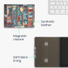 kwmobile Étui Compatible avec Kobo Aura H2O Edition 2 Coque - Étui à Rabat magnétique Tablette eReader Similicuir avec Sangle - 