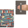 kwmobile Étui Compatible avec Kobo Aura H2O Edition 2 Coque - Étui à Rabat magnétique Tablette eReader Similicuir avec Sangle - 