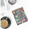 kwmobile Étui Compatible avec Kobo Aura H2O Edition 2 Coque - Étui à Rabat magnétique Tablette eReader Similicuir avec Sangle - 