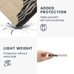Kwmobile étui compatible avec kobo aura h2o edition 2 coque - étui à rabat magnétique tablette ereader similicuir avec sangle - 