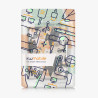 Kwmobile étui compatible avec kobo aura h2o edition 2 coque - étui à rabat magnétique tablette ereader similicuir avec sangle - 