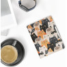 Kwmobile étui compatible avec kobo aura h2o edition 2 coque - étui à rabat magnétique tablette ereader similicuir avec sangle - 