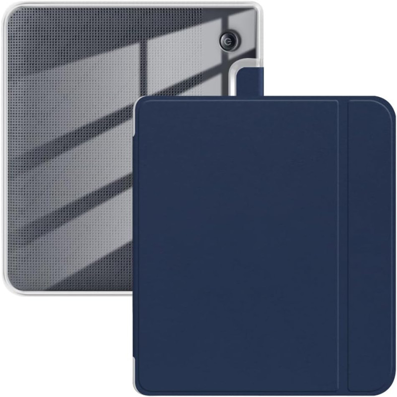 Coque pour Kobo Libra Color 2024 7 pouces, ultra transparente, souple, souple, coque arrière en TPU avec mise en veille/réveil a