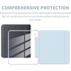 Étui pour liseuse Kobo Libra Colour 2024 7", ultra transparent, souple et flexible, en TPU transparent, avec fonction Sleep/Wake