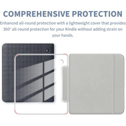 Coque pour Kobo Libra Color 2024 7 pouces, ultra transparente, souple, souple, coque arrière en TPU avec mise en veille/réveil a