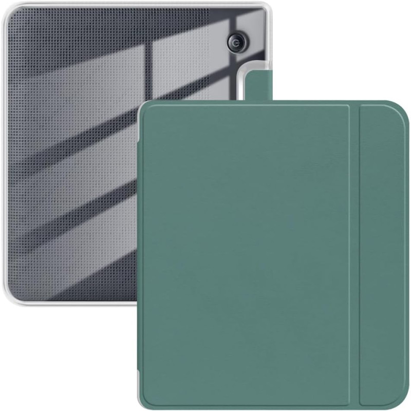 Étui pour Kobo Libra Couleur 7" 2024, Coque arrière transparente souple et flexible en TPU ultra claire avec fonction de veille/