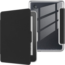 Étui pour liseuse Kobo Clara BW 6" 2024, Housse arrière transparente souple et flexible en TPU ultra claire avec fonction sommei
