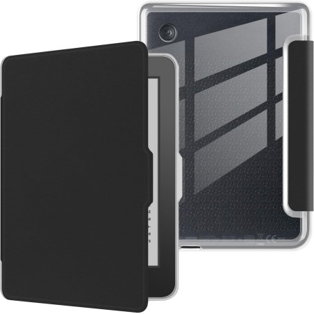 Coque pour Kobo Clara 2E 2022 de 6 pouces, ultra transparente, souple et flexible, en TPU avec mise en veille/réveil automatique