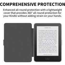Coque pour Kobo Clara 2E 2022 de 6 pouces, ultra transparente, souple et flexible, en TPU avec mise en veille/réveil automatique