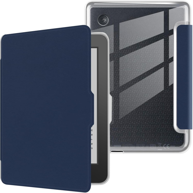 Coque pour Kobo Clara 2E 2022 de 6 pouces, ultra transparente, souple et flexible, en TPU avec mise en veille/réveil automatique