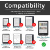Coque pour Kobo Clara Color 2024 de 6 pouces, ultra transparente, souple, souple, en TPU, avec mise en veille/réveil automatique