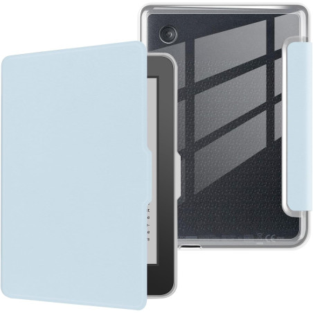 Coque pour Kobo Clara BW 2024 de 6 pouces, ultra transparente, souple et flexible, en TPU avec mise en veille/réveil automatique