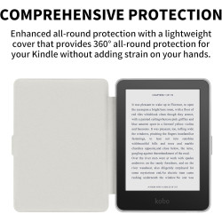 Coque pour Kobo Clara BW 2024 de 6 pouces, ultra transparente, souple et flexible, en TPU avec mise en veille/réveil automatique