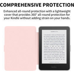 Coque pour Kobo Clara 2E sortie en 2022 de 6 pouces, ultra transparente, souple et flexible, en TPU avec mise en veille/réveil a