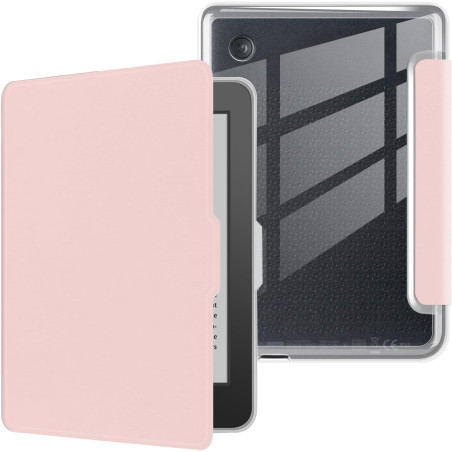 Coque pour Kobo Clara BW 2024 de 6 pouces, ultra transparente, souple et flexible, en TPU avec mise en veille/réveil automatique
