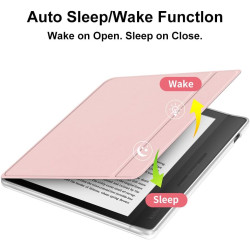 Coque pour Kobo Libra 2 7" sortie en 2021, ultra transparente, souple et flexible, coque arrière en TPU avec mise en veille/réve