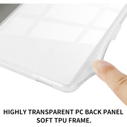 Coque pour Kobo Clara BW 2024 de 6 pouces, ultra transparente, souple et flexible, en TPU avec mise en veille/réveil automatique
