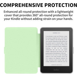 Coque pour Kobo Clara BW 2024 de 6 pouces, ultra transparente, souple et flexible, en TPU avec mise en veille/réveil automatique