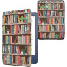 kwmobile Étui Compatible avec Amazon Kindle (2022/2024) Coque - Étui à Rabat magnétique Tablette eReader Similicuir - Bleu-Vert-