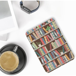kwmobile Étui Compatible avec Amazon Kindle (2022/2024) Coque - Étui à Rabat magnétique Tablette eReader Similicuir - Bleu-Vert-