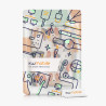 kwmobile Étui Compatible avec Amazon Kindle (2022/2024) Coque - Étui à Rabat magnétique Tablette eReader Similicuir - Blanc-Marr