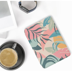 kwmobile Étui Compatible avec Amazon Kindle (2022/2024) Coque - Étui à Rabat magnétique Tablette eReader Similicuir - Rose Clair