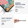 kwmobile Étui Compatible avec Amazon Kindle (2022/2024) Coque - Étui à Rabat magnétique Tablette eReader Similicuir - Rose Clair