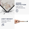 kwmobile Étui Compatible avec Amazon Kindle (2022/2024) Coque - Étui à Rabat magnétique Tablette eReader Similicuir - Noir-Multi
