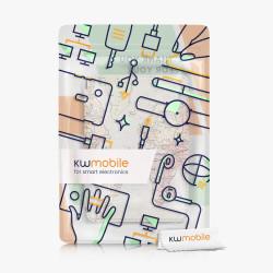 kwmobile Étui Compatible avec Amazon Kindle (2022/2024) Coque - Étui à Rabat magnétique Tablette eReader Similicuir - Noir-Multi
